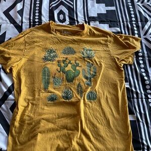 Yellow Cactus Graphic T-Shirt